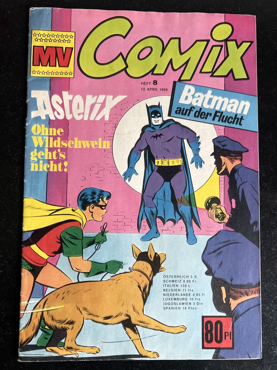BD: Bstman MV Comix, Heft 8, 1969, Asterix Batman + Robin Kult – D'occasion à Gysenstein par Comic_sammler