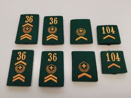 Achselschlaufen Schweizer Armee Rang