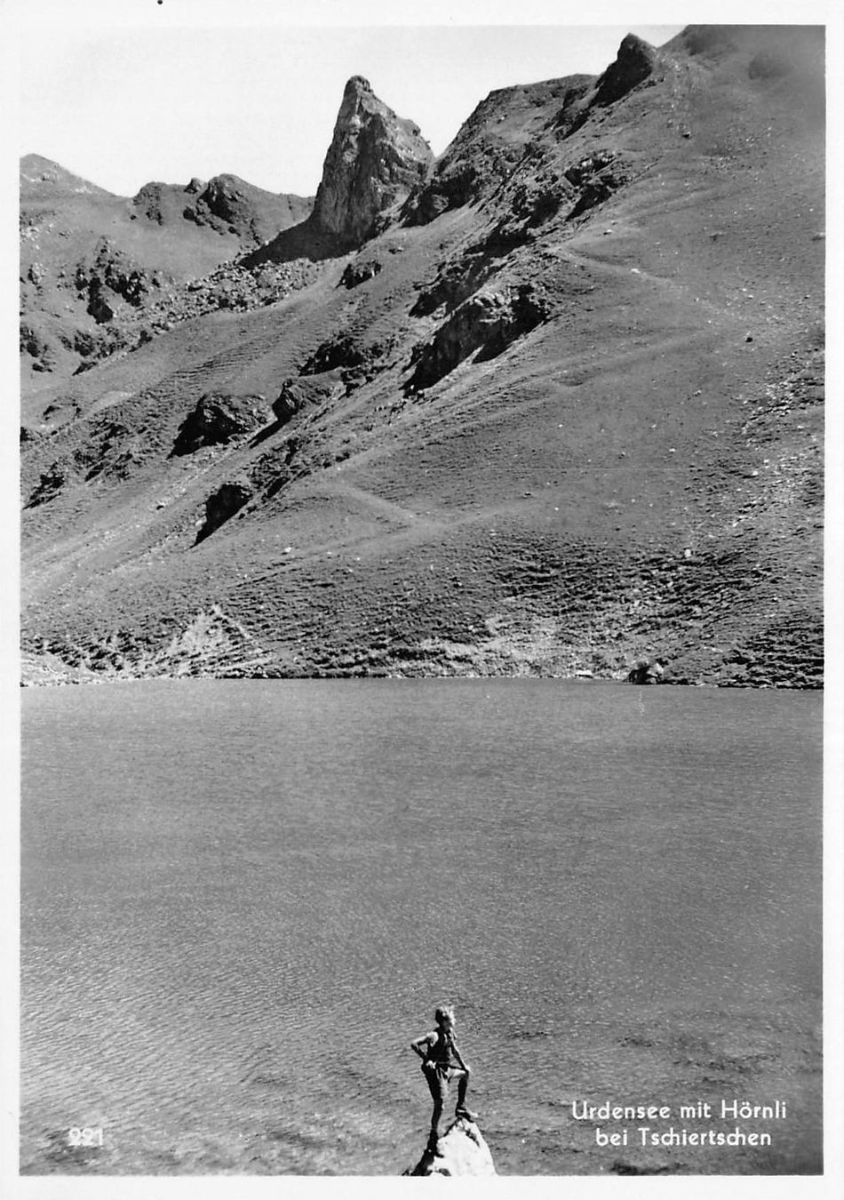 Cartoline postali: Tschiertschen, Urdensee mit Hörnli – Usato da Ottikon b.Kemptth. venduto da Neptun1974