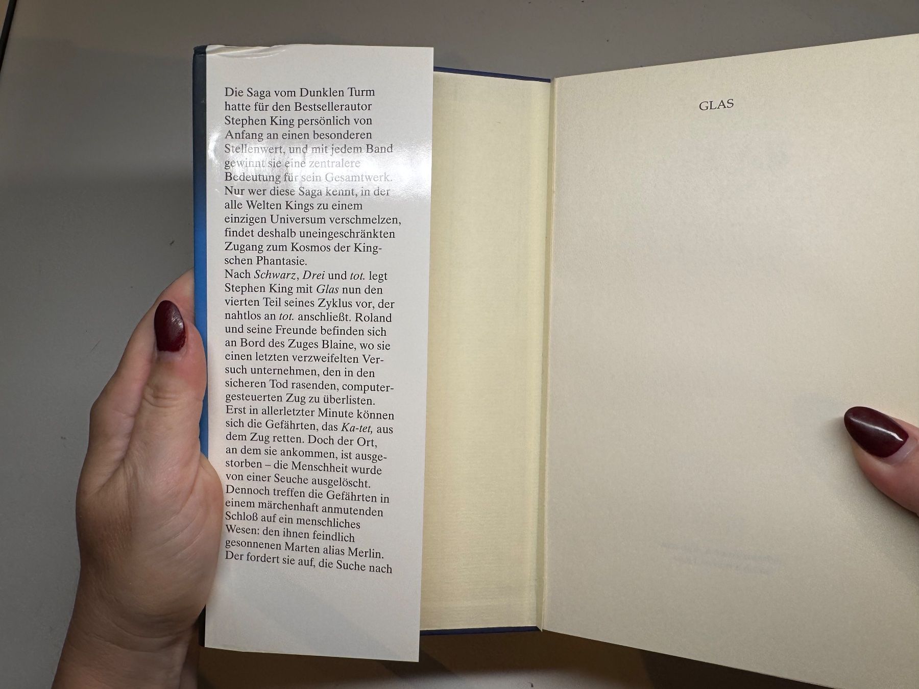 Libri: ROMAN: Stephen King, Glas – Usato da Grosswangen venduto da Deutsche_Romane 2