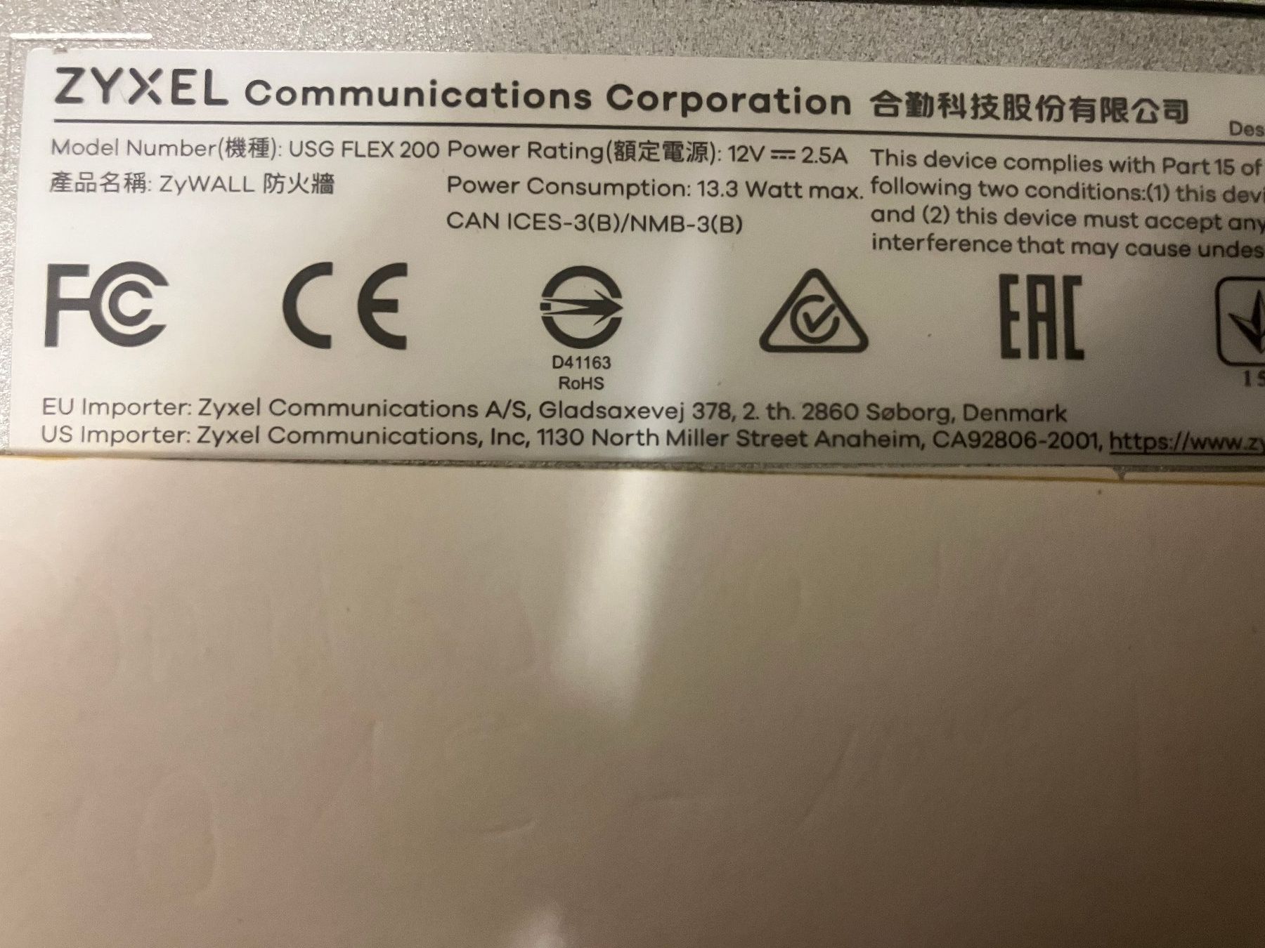 Zyxel Firewall: Zyxel USG FLEX 200 – Usato da Würenlos venduto da soleinvictus 3