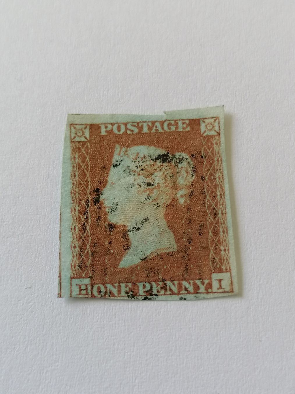 Alle Briefmarken: One Penny red 1841  – Gebraucht aus Happerswil von tschergi