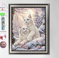 Diamond Painting Perlen Luchse in den Schneebergen-1-20x30 P