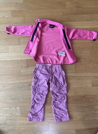Reima Fleecejacke und Quechua Outdoorhose Gr. 86