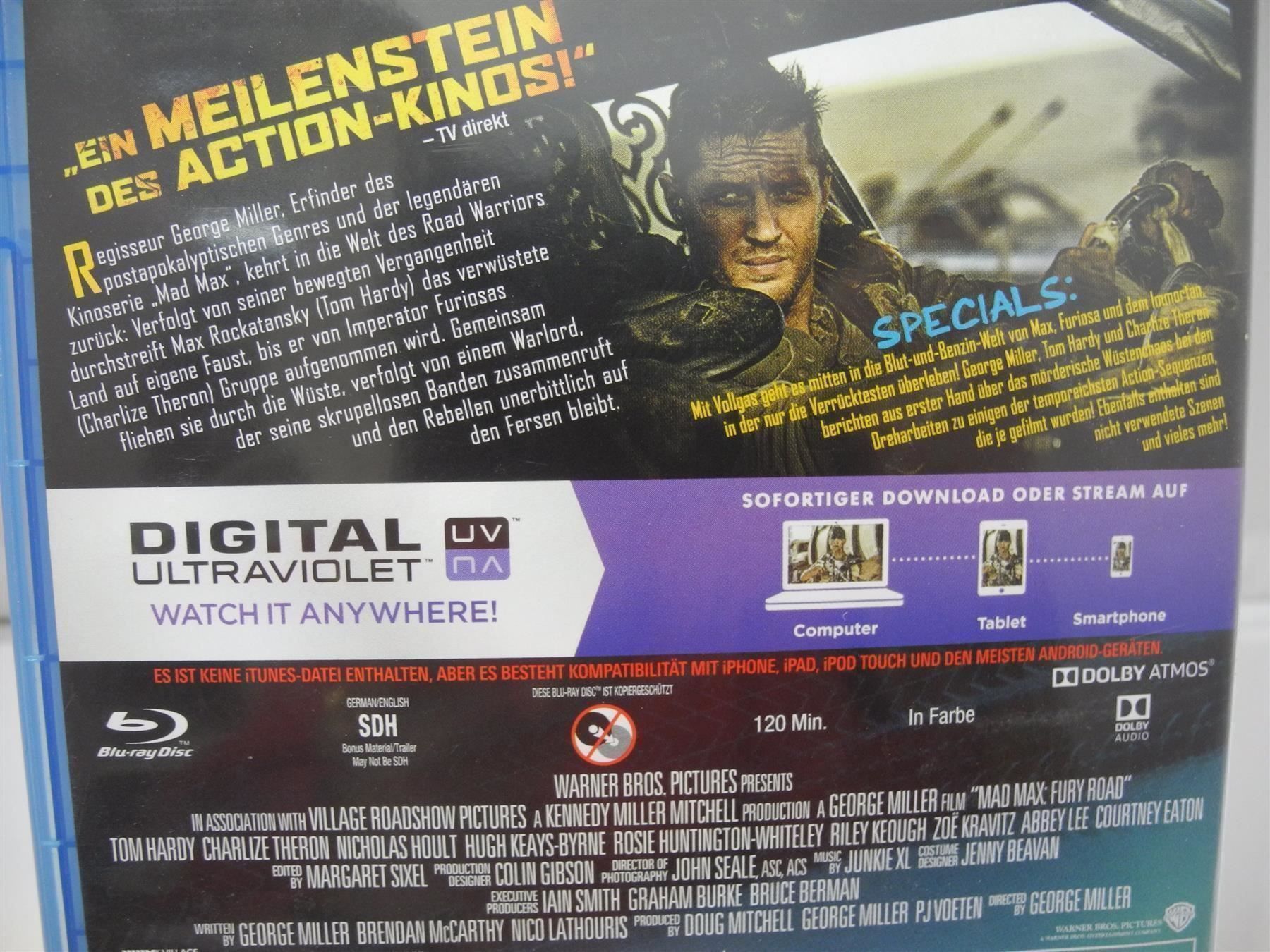 Tutti i DVDs: DVD Mad Max 4 Fury Road, Nr. 676 – Nuovo e nell'imballaggio originale da Kottwil venduto da Crazyrolf 2