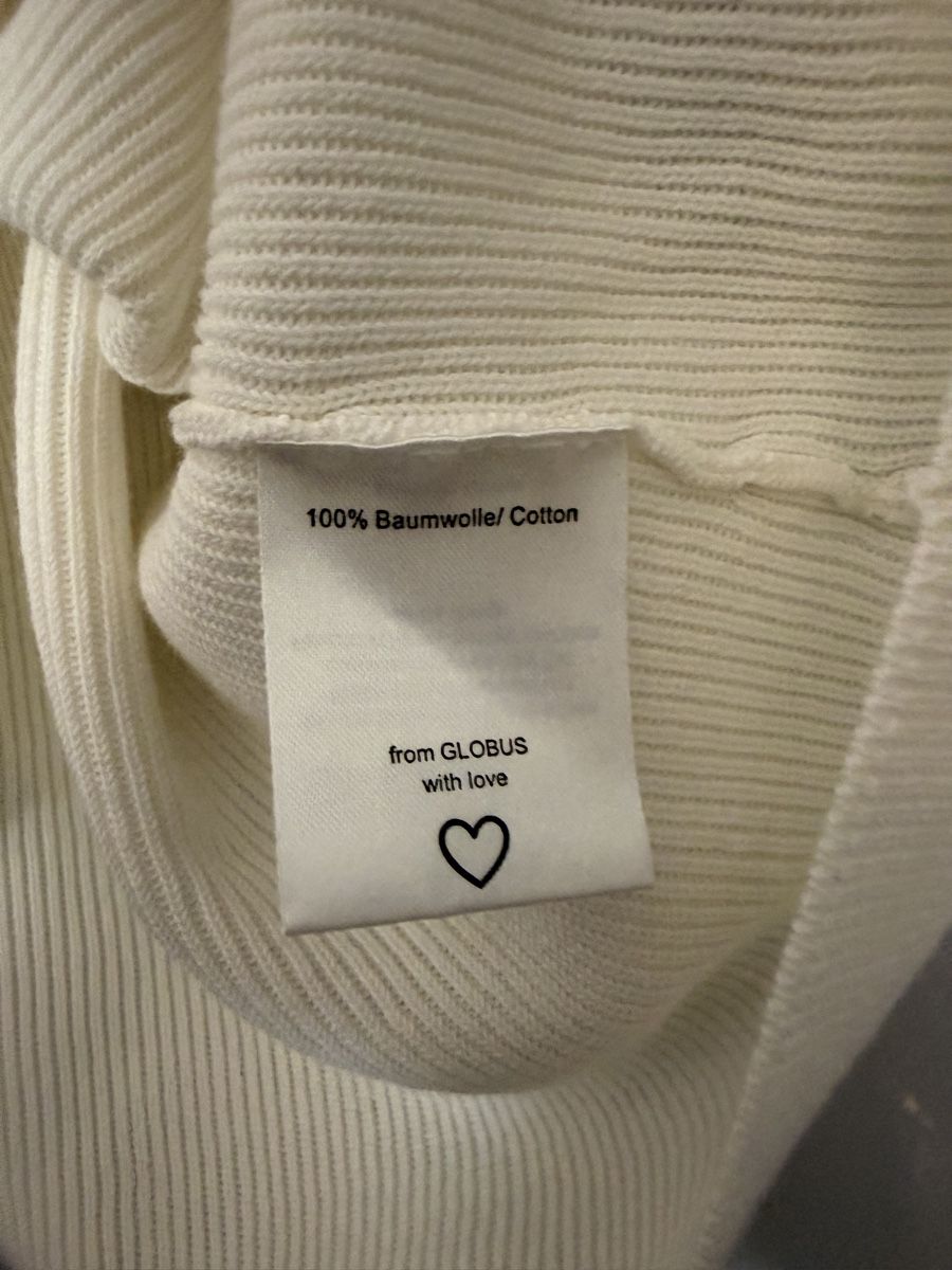 Globus T-shirt: Globus Strickpullover aus 100% Baumwolle in weiss Gr. M – Usato da Grenchen venduto da servet.t 3