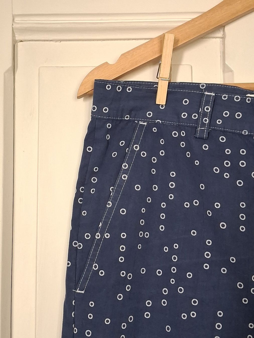 Cos Pantaloni: Blaue Sommer Hose, COS, Muster, Gr. 38 – Usato da Ried-Brig venduto da Zzyzx 1