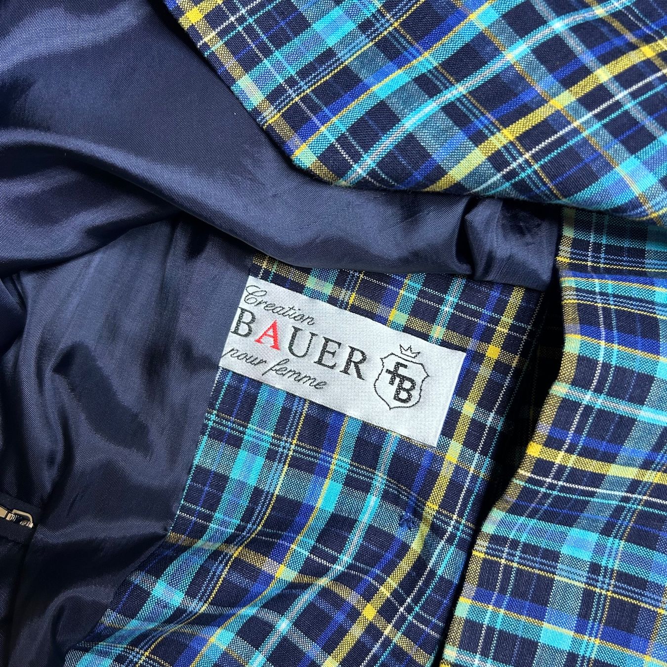 Jacken: Colorful Checkered Blazer with 3/4 Sleeves – Gebraucht aus St. Gallen von look-twice 5