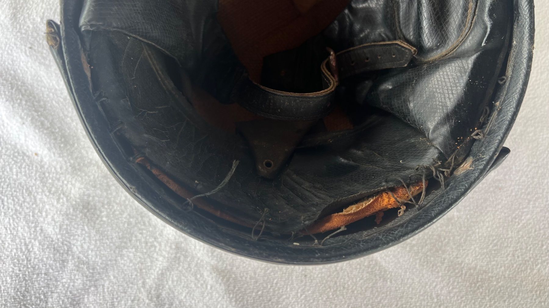Abiti antichi: Vintage Oldtimer Motorradhelm / Töffhelm Retro Style 60er – Usato da Schübelbach venduto da Dolly990_2 4