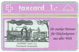 Taxcard 204L_11391 Saxonia Lokomotive deutsch 700 Ex ungebr.