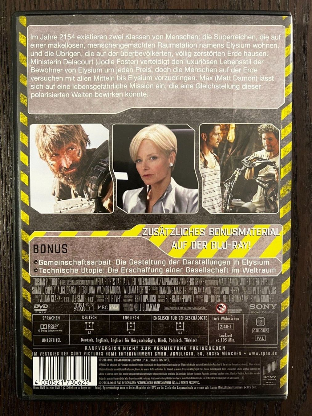 Tutti i DVDs: Elysium – Usato da Zürich venduto da FilmFreunde 1