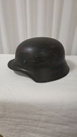 Deutscher Stahlhelm, in ordentlichem Zustand Schwartz 