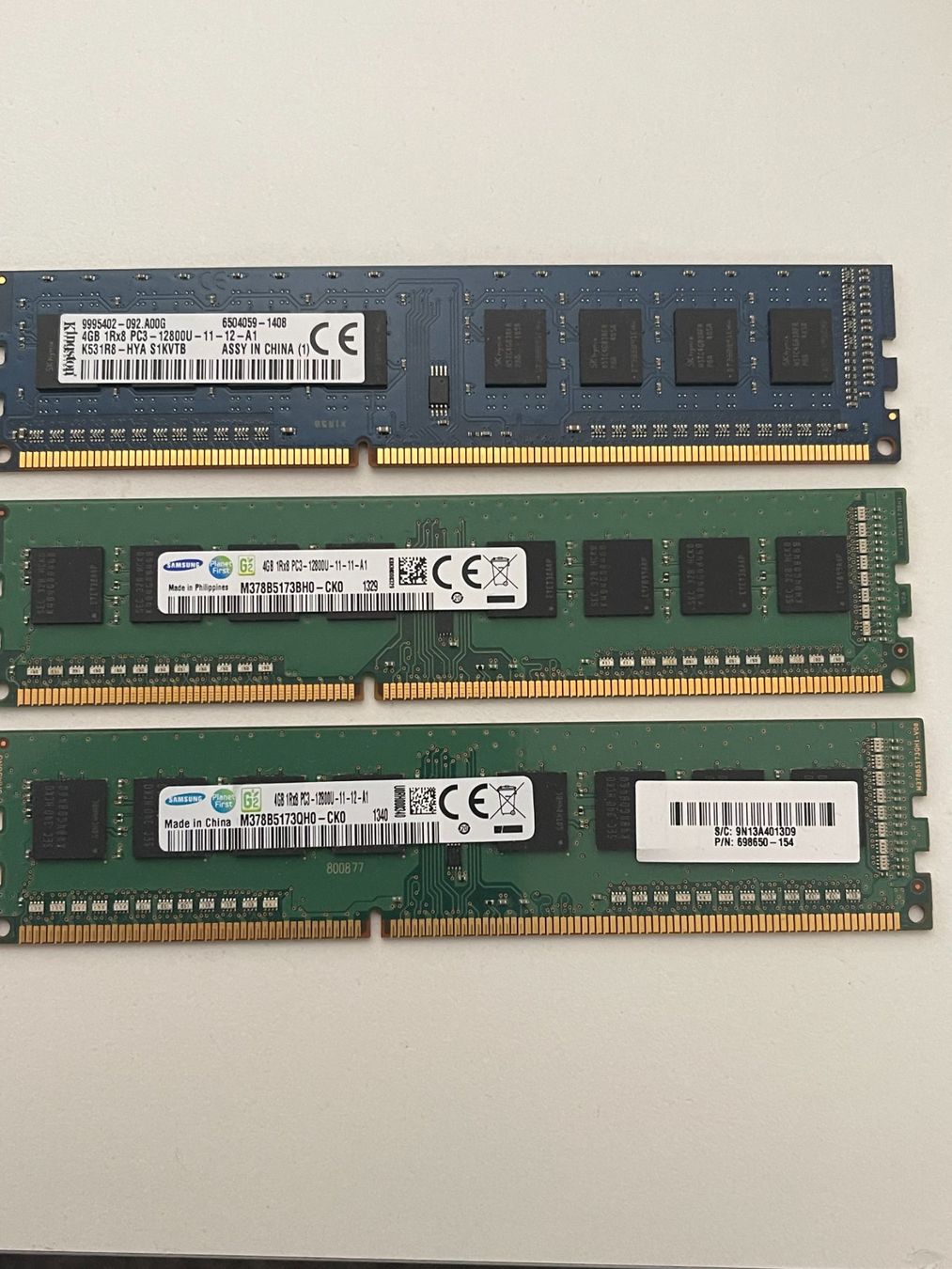 Samsung Memoria / RAM: 3xRAM 4GB PC3 – Usato da Ilanz venduto da SK187