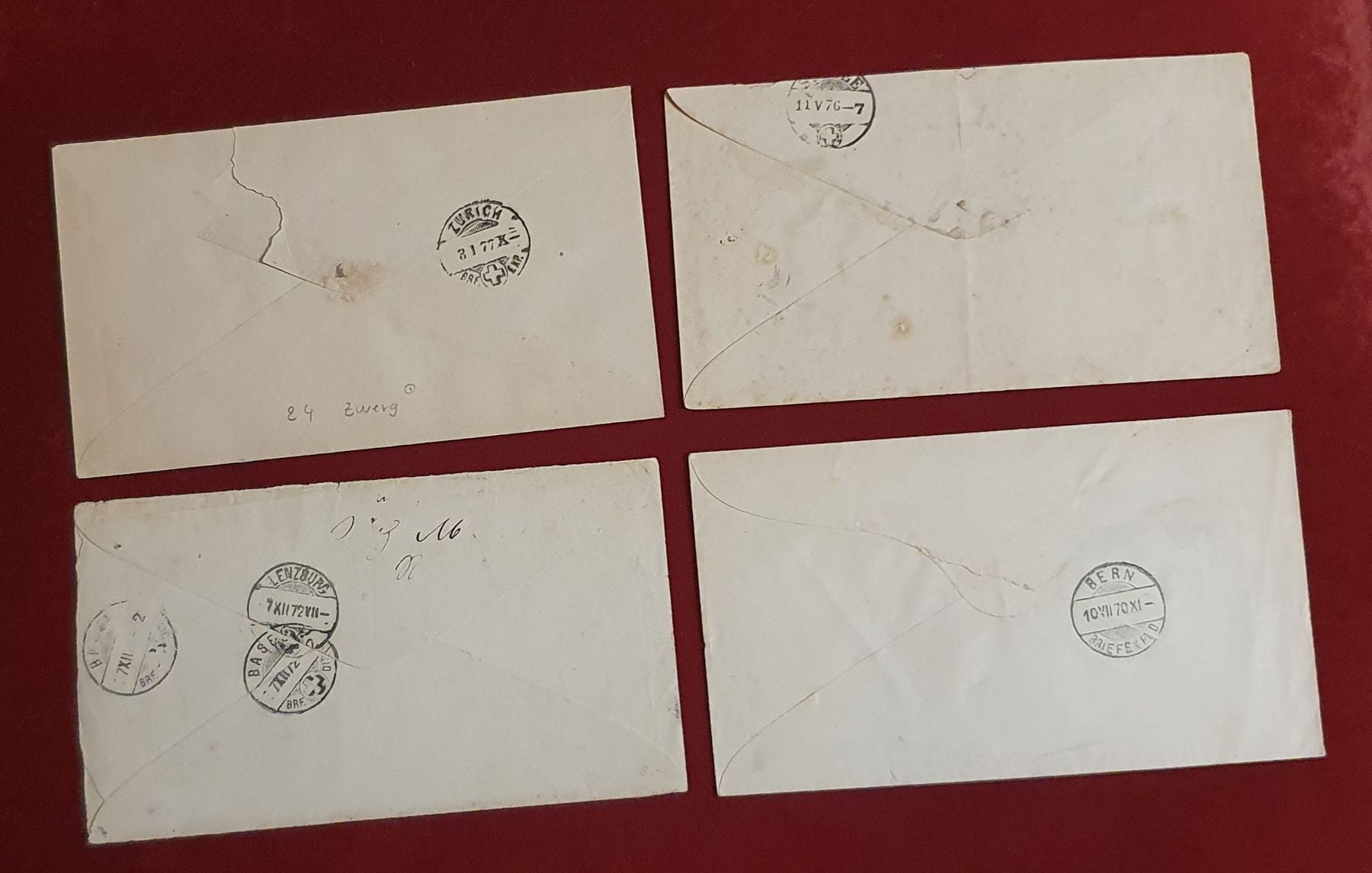 Tutti i francobolli: 4 schöne Tüblibriefe mit Zwergstempel – Usato da Kreuzlingen venduto da Rschweiz1 5