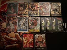 One Piece Karten Set diverse Charaktere in gutem Zustand