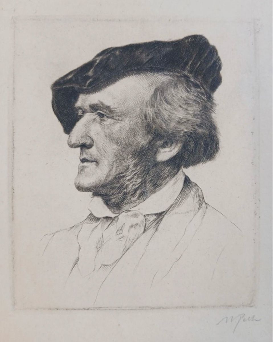 Grafica & Litografie: Richard Wagner Original Radierung Waldemar Pech – Usato da Bettwiesen venduto da bos_6pkg