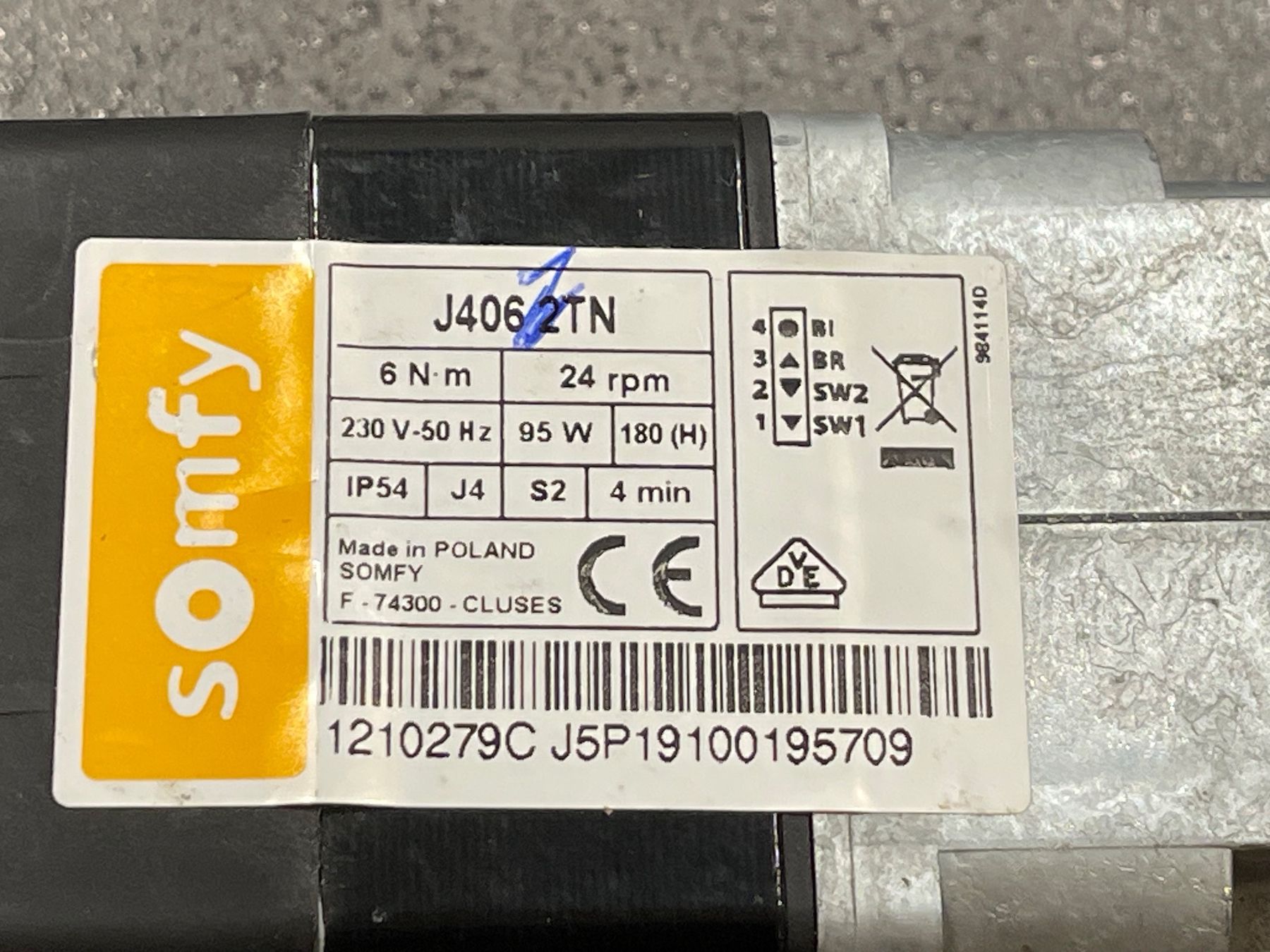 Somfy Markisen: Somfy J406 1TN Storenmotor absolute Neuware – Neu und originalverpackt aus Zürich von Shalashaska 1