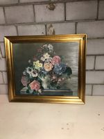 Bild Harold Clayton Floral Palette Blumen Goldrahmen 1976