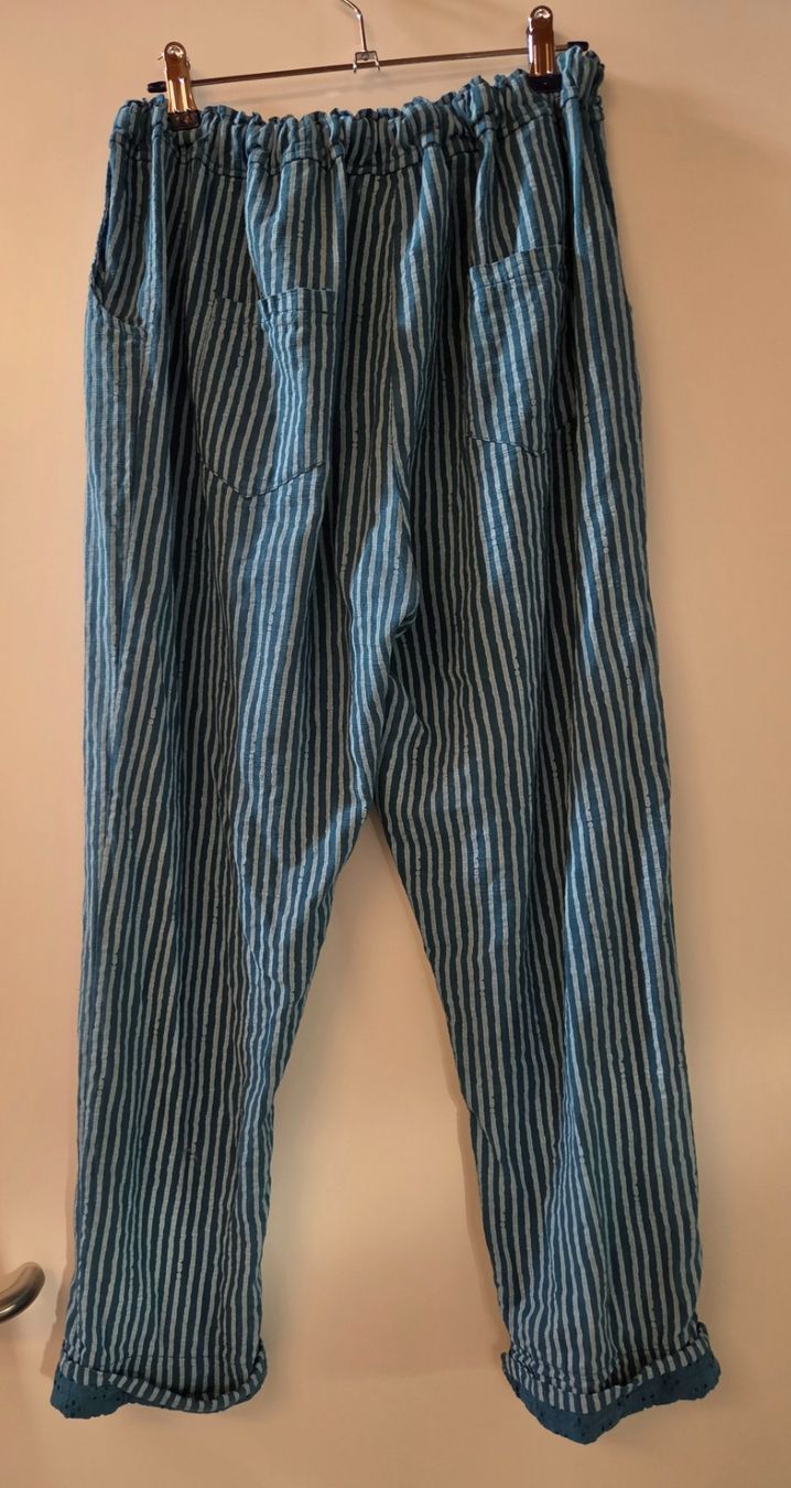 Pantaloni: Sommerhose OneSize blau/weiss gestreift – Nuovo (secondo la descrizione) da Bäriswil BE venduto da irwu 1