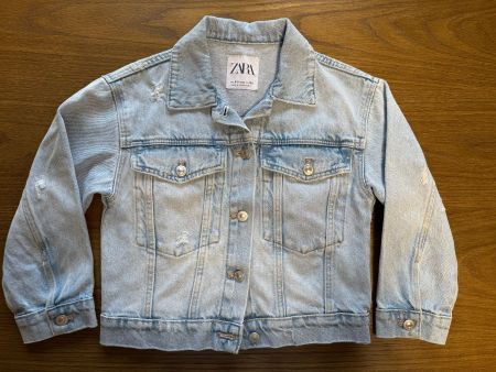 ZARA Jeansjacke – Kinder, Grösse 130, Light Blue
