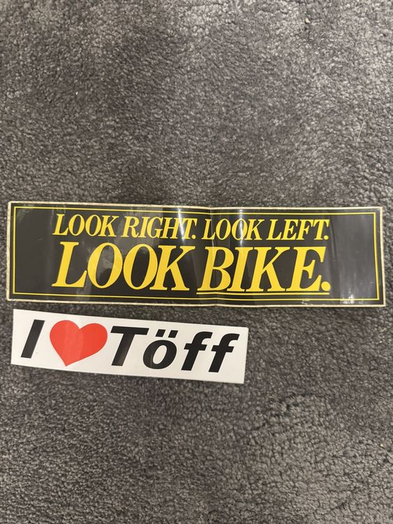 Vintage Look Bike & I Love Töff Stickers (Neu (gemäss Beschreibung)) in ...