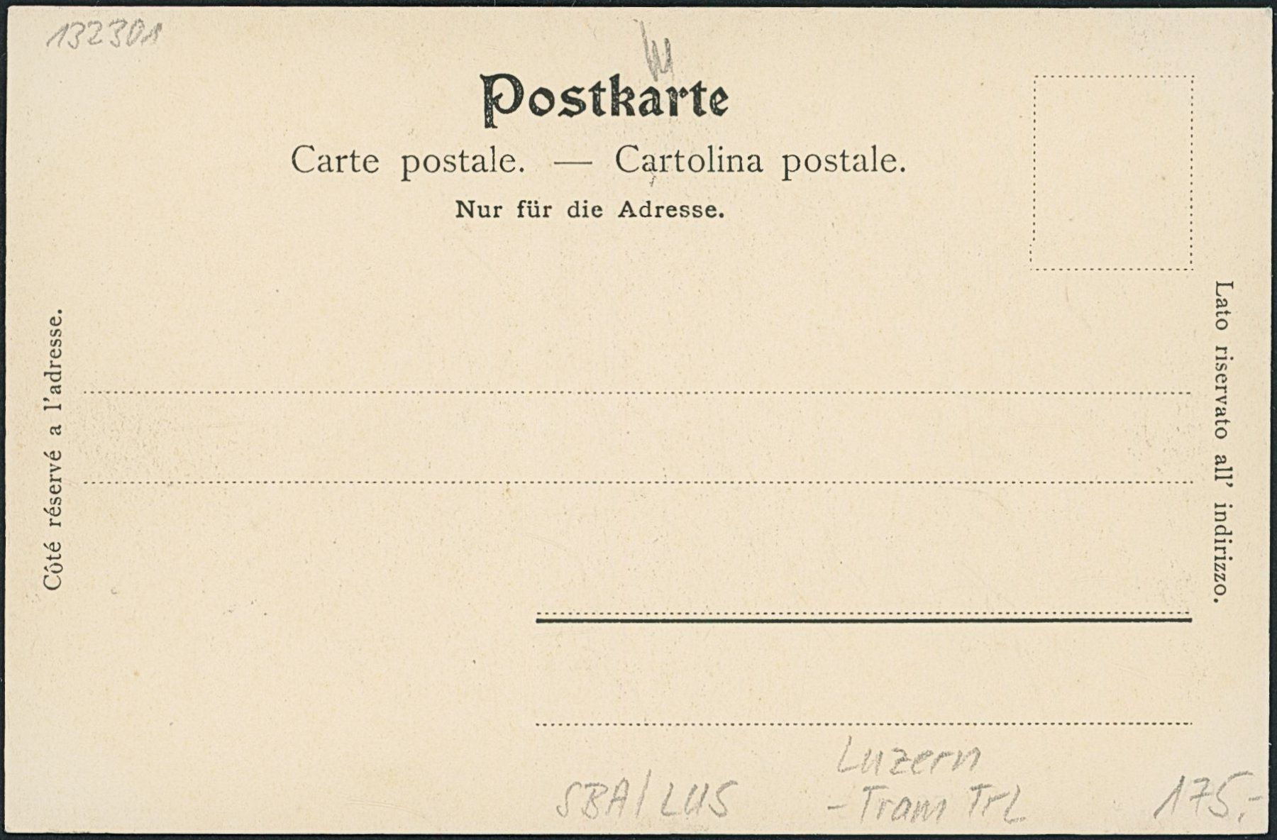 Cartoline postali: LUS Luzern - Tram TrL – Nuovo (secondo la descrizione) da Schindellegi venduto da Jonathan77 1
