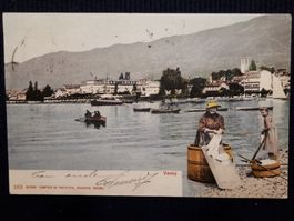 VEVEY - 1903 CARTE ANIMEE