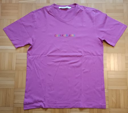 Calvin Klein T-Shirt, Large, dunkelrosa