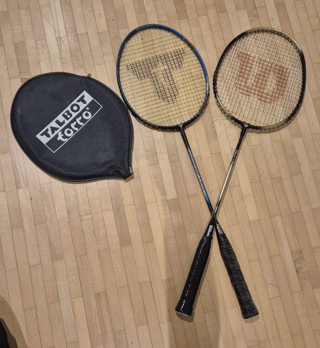 Wilson Racchette: 2 Badmintonschläger Wilson und Talbot Torro – Usato da Baar venduto da Insch81