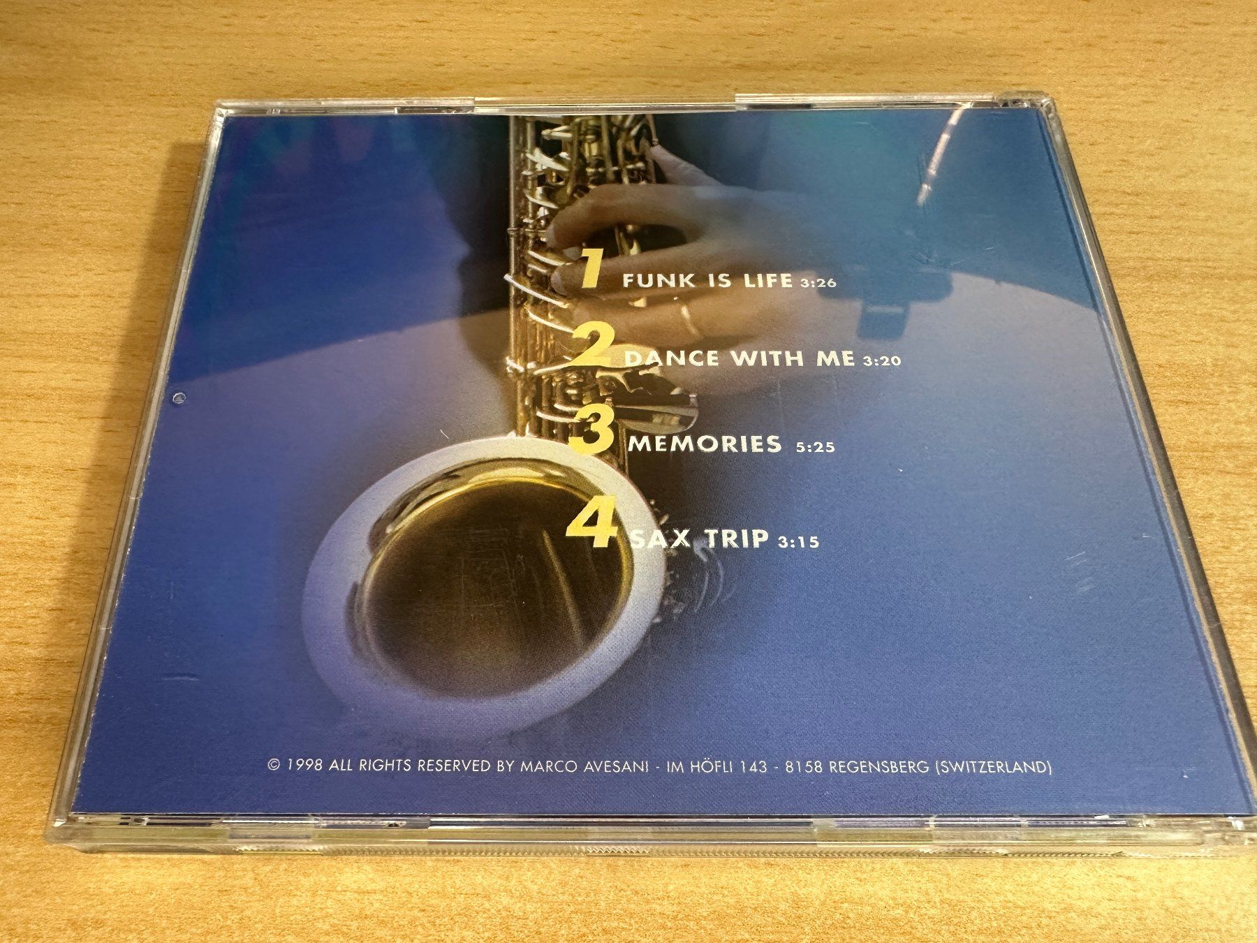 CD: A4 Marco Avesani - Sax Trip – Usato da Rikon im Tösstal venduto da Alpenmutz 1