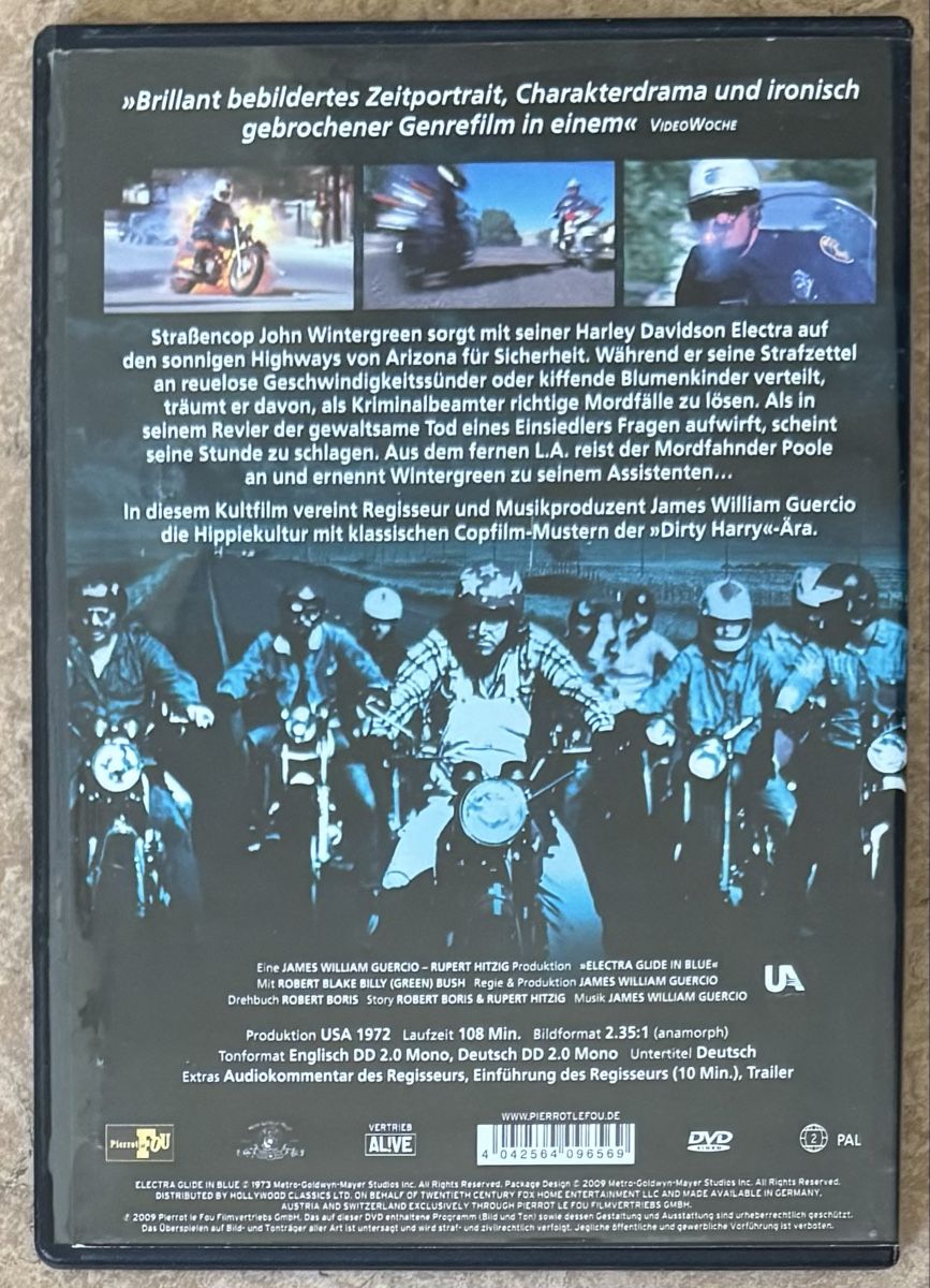 Tutti i DVDs: ELECTRA GLIDE IN BLUE  – Nuovo (secondo la descrizione) da Dietikon venduto da AndreaSch01 1