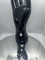Elegante Perlenkette mit Silberanhänger, neuwertig!