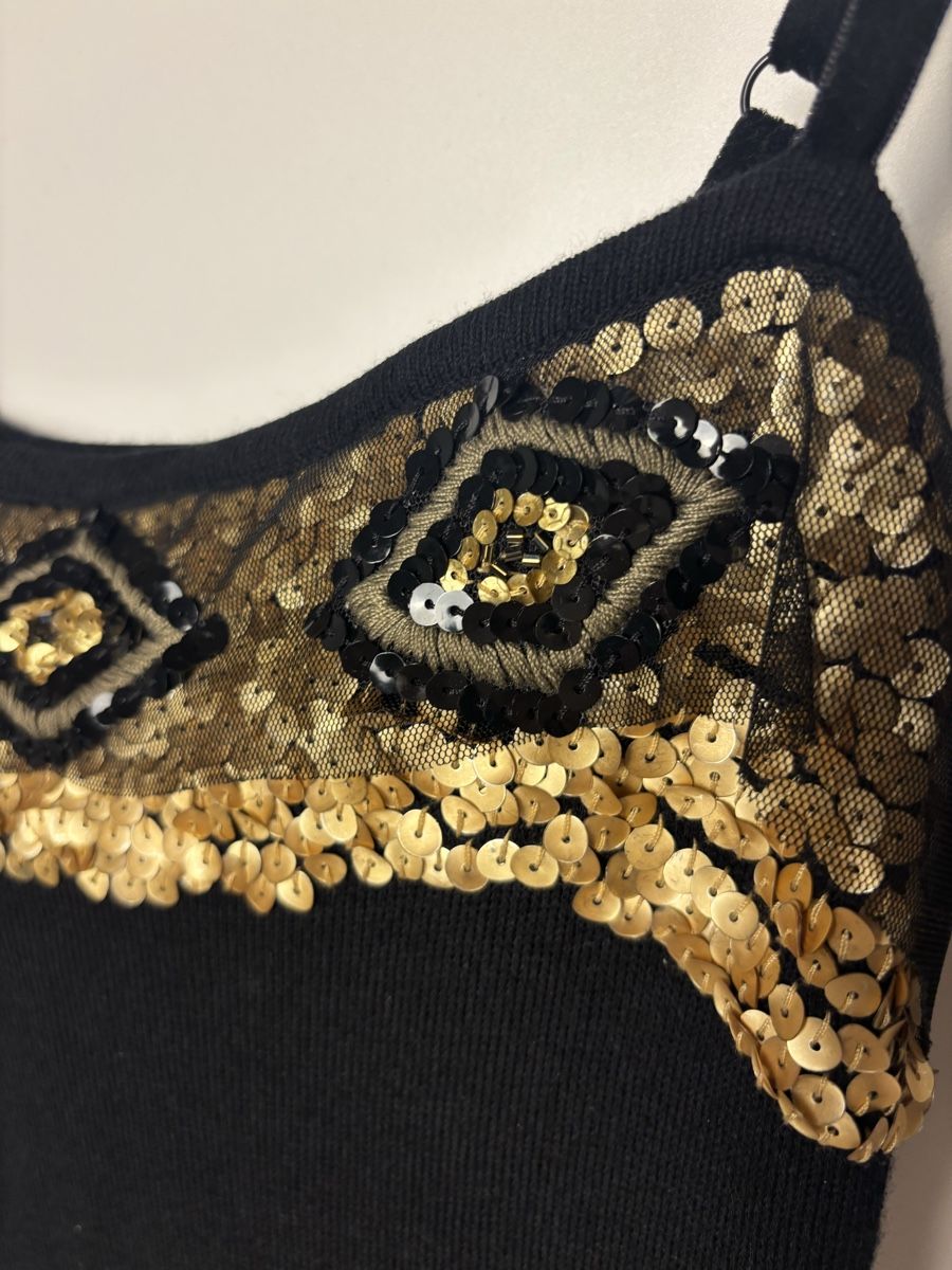 Top: vintage gold sequin top – Usato da Leissigen venduto da lamooniade 3