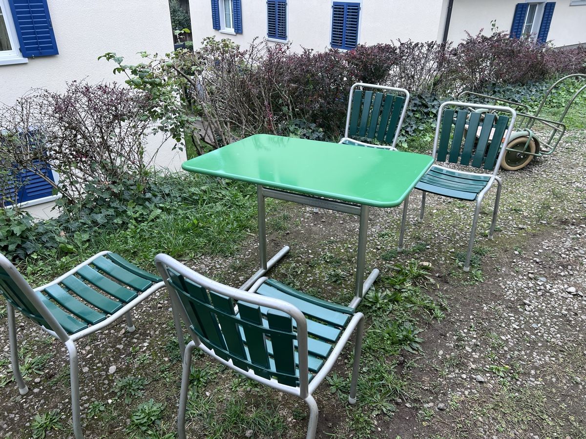 Tischgruppe: Gartentisch mit vier Stühlen (52) – Gebraucht aus Glattfelden von bro_f2vv 1