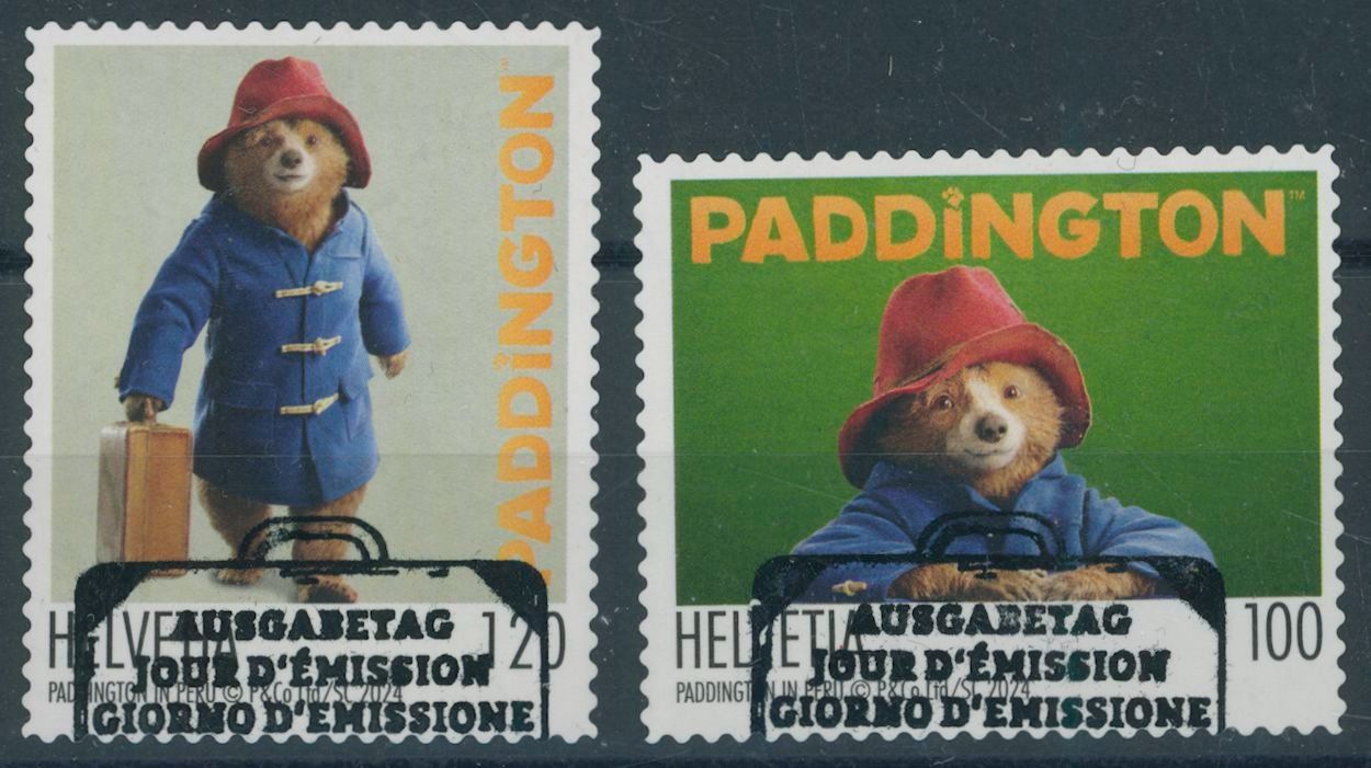 Tutti i francobolli: 2024 - Paddington - Ersttag Stempel ET – Usato da Schindellegi venduto da stationary