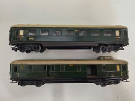 Märklin 2 voitures 346/1 + 346/4 dés 1.-fr