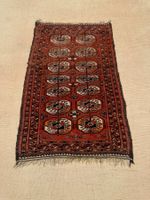 Turkmen alter 131x84cm Teppich handgeknüpft sauber