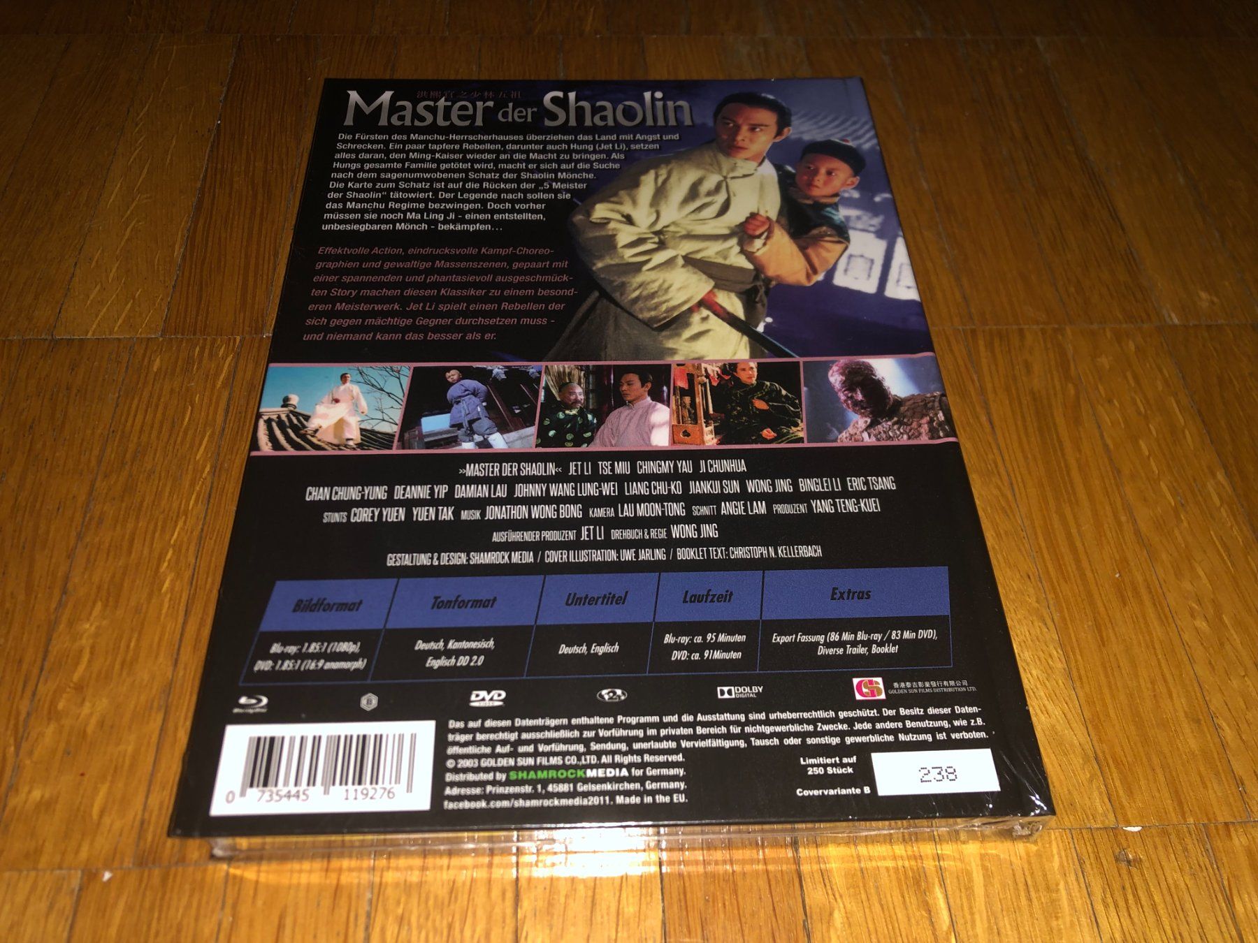 Tutti i DVDs: Master der Shaolin - MEDIABOOK - B - UNCUT – Nuovo e nell'imballaggio originale da Basel venduto da havsok 1