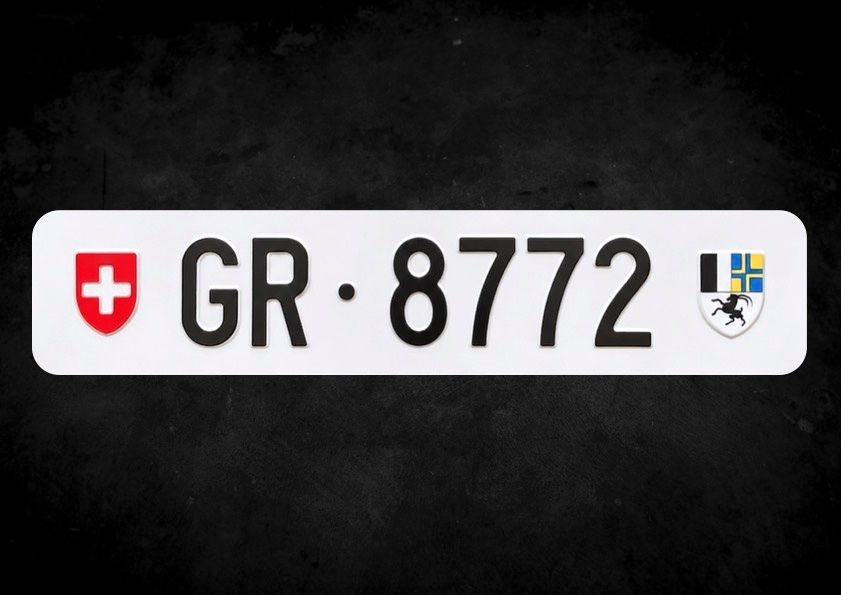 Schilder: Top GR-Autonummer – Gebraucht aus Chur von autonummer-gr.ch