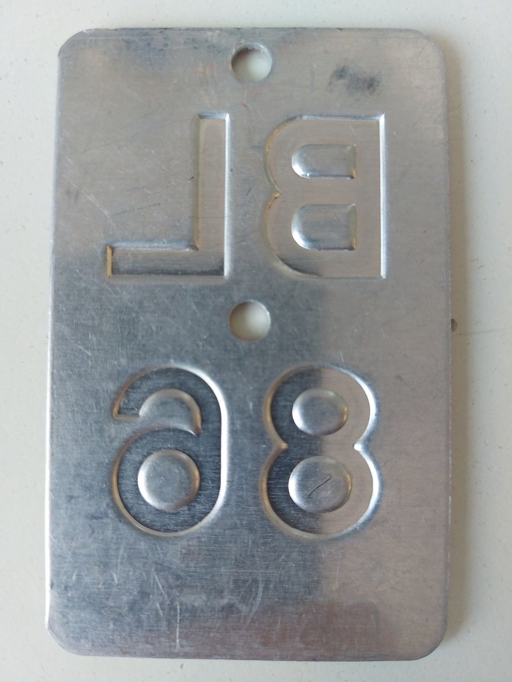 Sachs Insegne: Velonummer BL 86 plaque Velo – Usato da Schenkon venduto da Uhu007 1