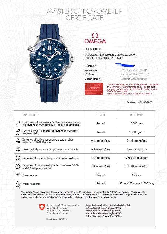 Omega Orologi: Omega Seamaster Diver 300 – Usato da Bern venduto da sorinteo 5