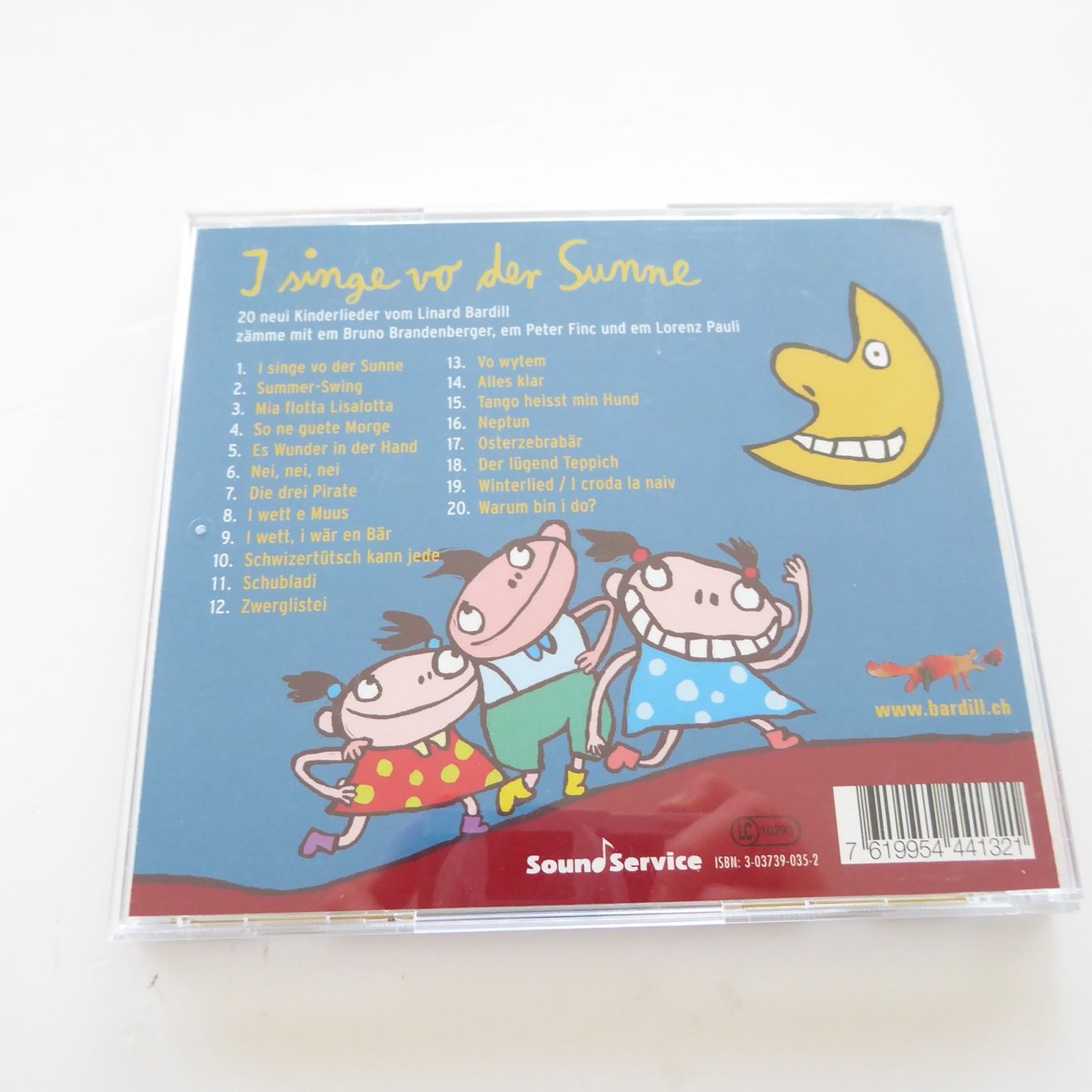 CDs: CD - Linard Bardill - I singe vo der Sunne – Gebraucht aus Basel von Kunterbunt12 1