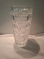 Kristallvase Glas Vase gemustert sehr guter Zustand