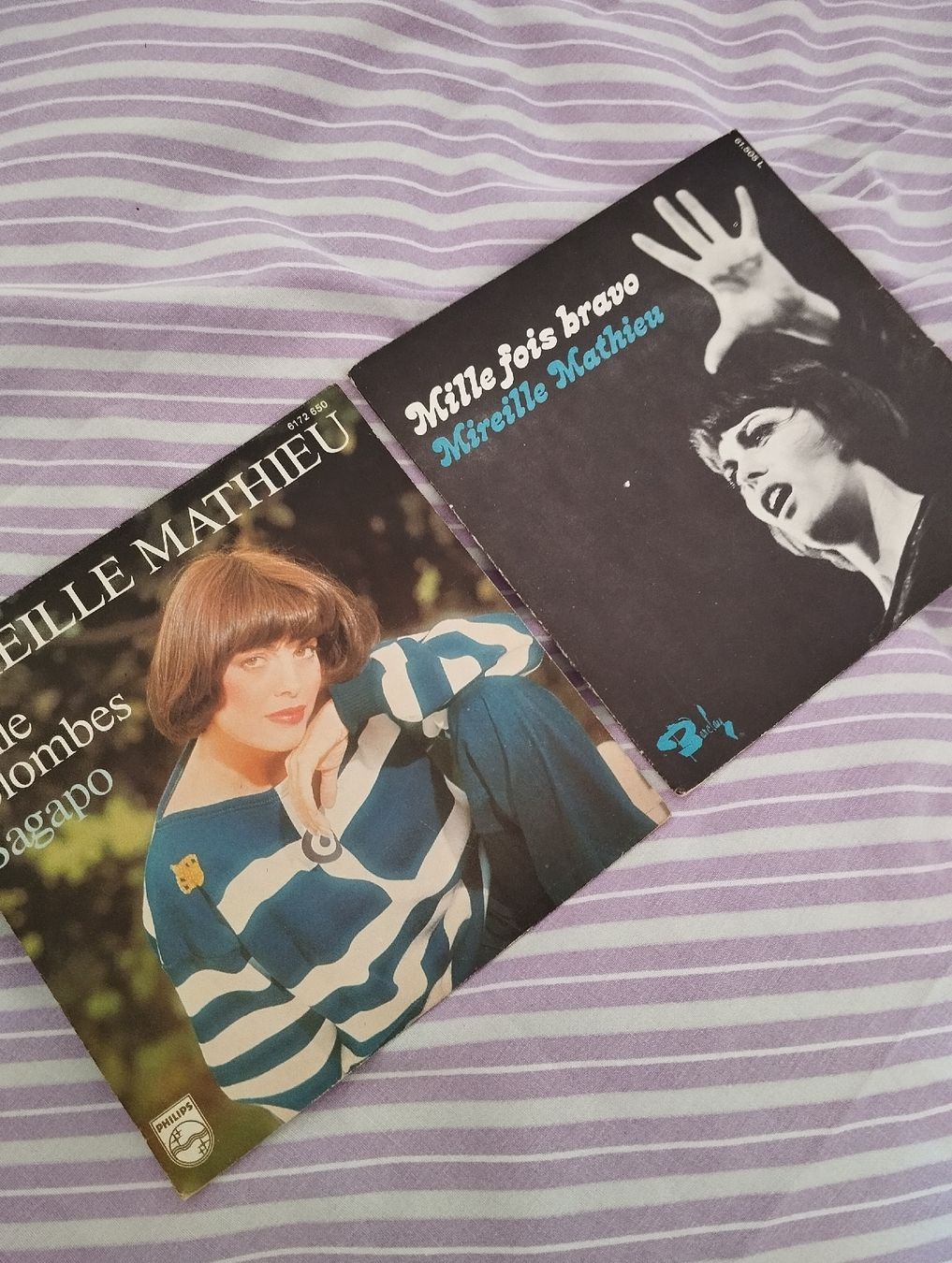 Dischi in vinile: 2 vinyles 45 tours de Mireille Mathieu – Usato da Neuchâtel venduto da rod_b9kq