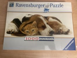 Ravensburger Puzzle 1000 Teile-Hunde-Kätzchen Neu/Ovp