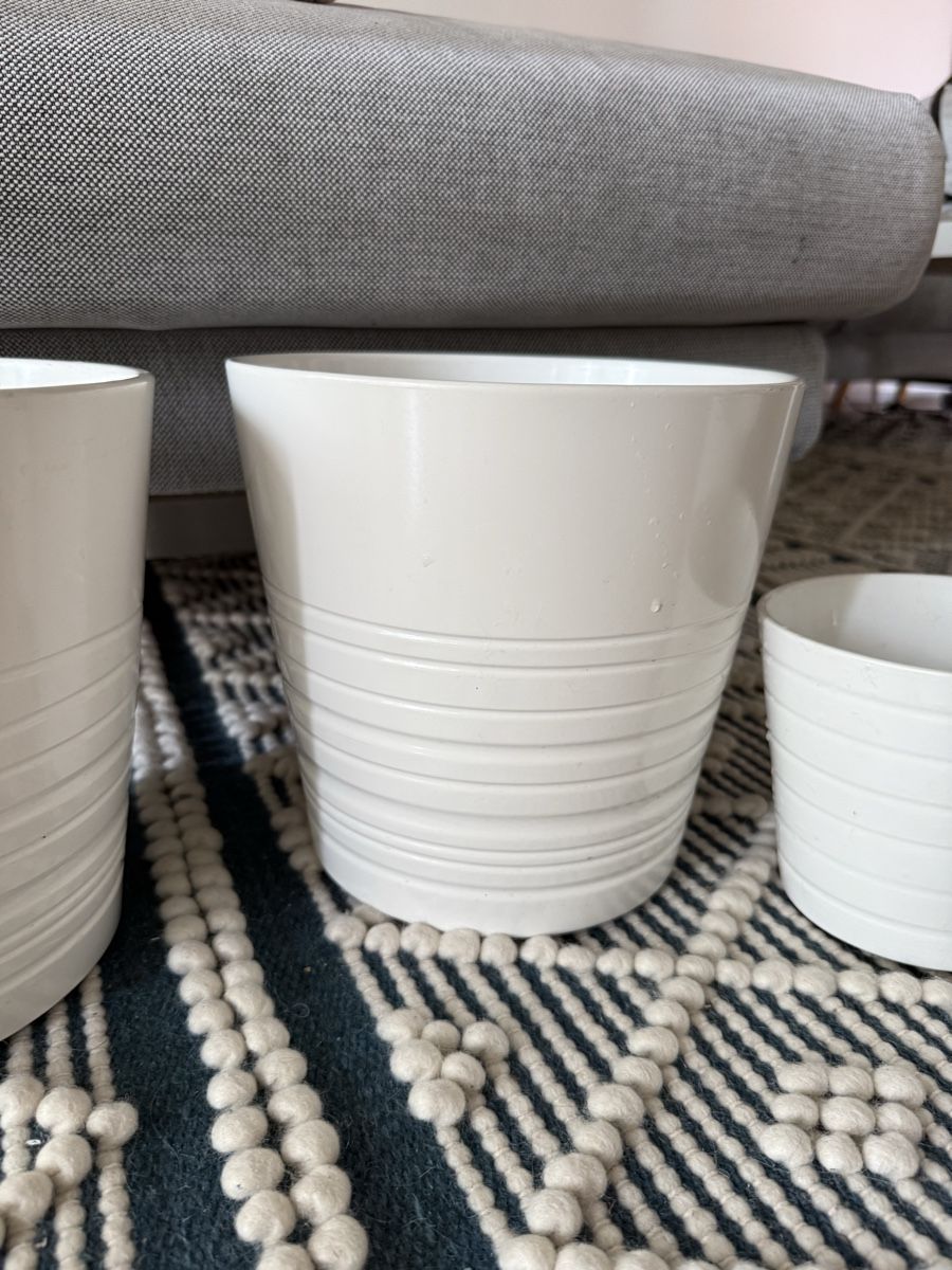 Ikea Vasi per fiori: 4 Übertöpfe 2x grosse und 2x kleine – Usato da Winterthur venduto da ivule2000 2