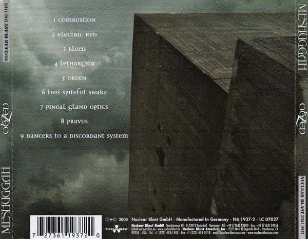 CDs: Meshuggah – obZen - Vergriffen - c – Gebraucht aus Brittnau von Zibu 4