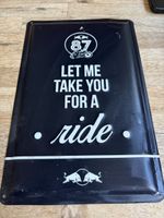 Blechschild Red Bull 87, Deko, Motorrad, Rennsport, Vintage