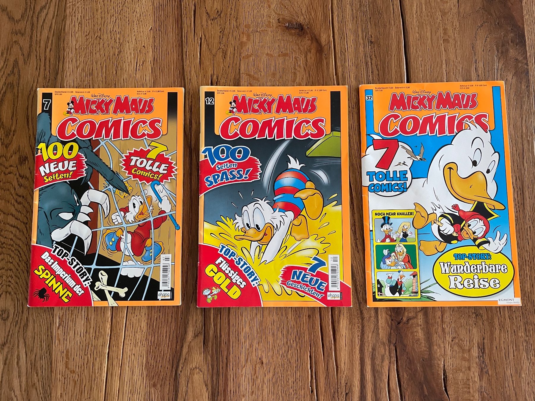 Fumetti: Micky Maus Comics Nr. 7, 12 und 32 – Usato da Rothenburg venduto da Disney3