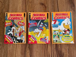 Micky Maus Comics Nr. 7, 12 und 32